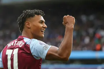 Ollie Watkins (left) scored a hat-trick in Aston Villa's 6-1 thrashing of Brighton