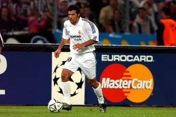 Luis Figo during the UEFA Champions League match against Juventus on May 14, 2003