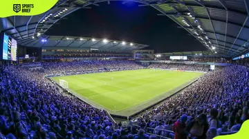 A wide view of the Children’s Mercy Park stadium