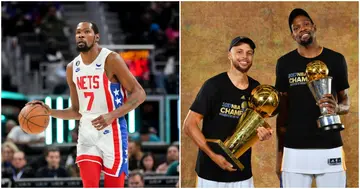 Kevin Durant, Stephen Curry, Golden State Warriors, Brooklyn Nets, NBA, Klay Thompson