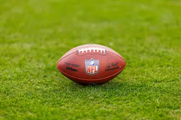 An official Wilson game ball at Levi's Stadium