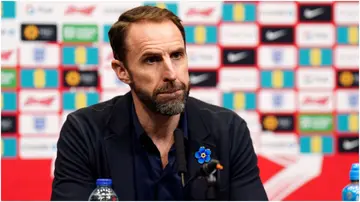 England manager and possible new Manchester United boss, Gareth Southgate, during a squad announcement at Wembley Stadium.