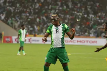 Victor Osimhen in action for Nigeria