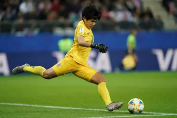 Thailand's goalkeeper at the 2019 World Cup Sukanya Chor Charoenying was inspired by the 13-0 defeat to the USA. 'I thought: I couldn't beat you today, so I will go back and train our young players so they can.'