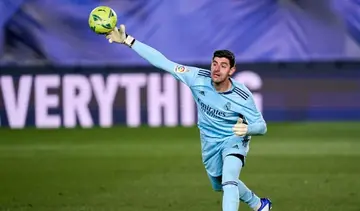 Thibaut Courtois in action for Real Madrid