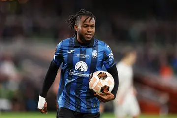 Ademola Lookman sets a new record in Atalanta's victory over Bayer Leverkusen in the UEFA Europa League on Wednesday, May 22, 2024. Photo: Richard Heathcote.