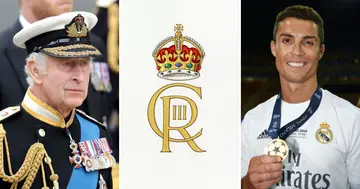 King Charles III, Royal Monogram, Bears, Striking Resemblance, Real Madrid, Logo, Cristiano Ronaldo, Initials, Sport, World, Soccer, Los Blancos