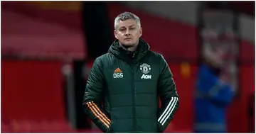 Solskjaer cuts a dejected figure during a past Man United match. Photo: Getty Images.
