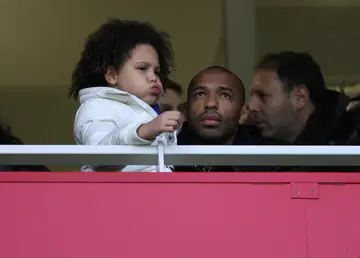 Thierry Henry and his daughter