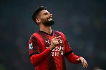 Olivier Giroud has scored nine times in Serie A this season