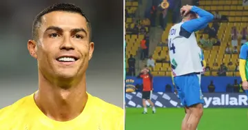 Cristiano Ronaldo almost had an embarrassing moment in training for Al-Nassr's next game.