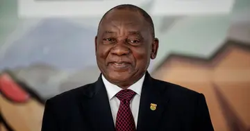 Cyril Ramaphosa smiling.