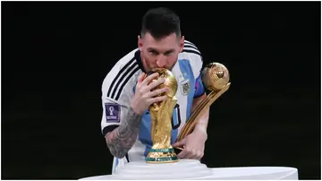 Lionel Messi, Argentina, France, Lusail Stadium, Qatar, 2022, FIFA World Cup.