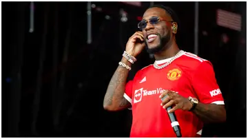 Burna Boy performs during Parklife at Heaton Park in Manchester, England, on September 11, 2021. Photo: Shirlaine Forrest.