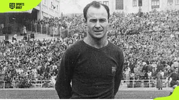 Barcelona legend César Rodríguez Álvarez pictured