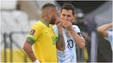 Neymar, Lionel Messi, Argentina, Sao Paolo, Brazil, 2022 FIFA World Cup qualifier.