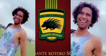 Wu kum apem a apem b3ba- Kotoko's Brazilian midfielder sing club's slogan in video