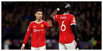 Pogba and Ronaldo during a past match. Photo by Naomi Baker.