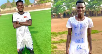 RIP mama, I Dedicate this Goal to her - Gh Footballer Stirs Emotions as he Mark's 4th Anniv of Mom's Death