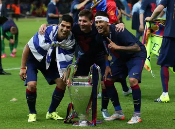Luis Suarez, Lionel Messi and Neymar in Barcelona
