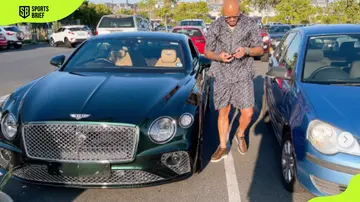 Dino Ndlovu pictured with his cars