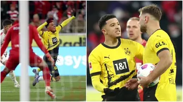 Jadon Sancho now has two goal involvements in two games for Dortmund.
