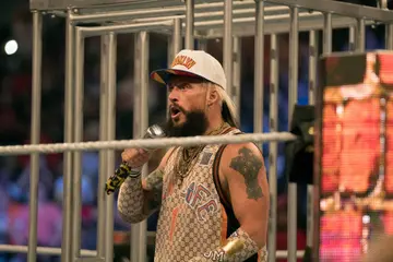 Enzo Amore during Big Cass vs Big Show match at Barclays Center in Brooklyn, NY, 8/20/2017