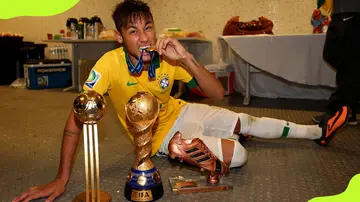 Neymar's international trophies won