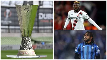Victor Boniface and Ademola Lookman are looking to join the list of Nigerians who have scored in the UEFA Europa League final. Photo: Charles McQuillan/Nigel French/Marco Canoniero.