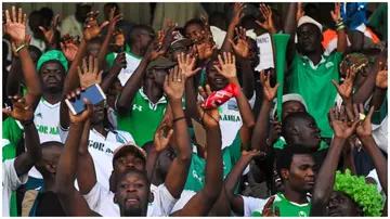 Gor Mahia fans celebrate in a previous match. Photo: Tony Karumba.