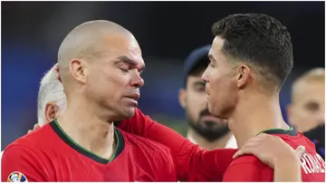 Pepe, Cristiano Ronaldo, Portugal, France, Volksparkstadion, Germany, Euro 2024.