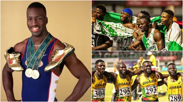 Michael Johnson, Ghana, Nigeria, 4x100m relay, African Games.