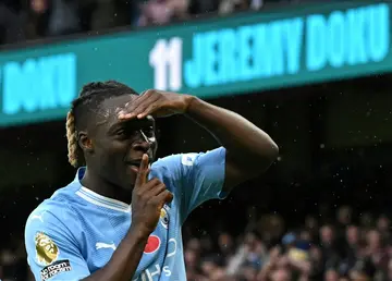 Jeremy Doku scored one and set up four more in Manchester City's 6-1 thrashing of Bournemouth