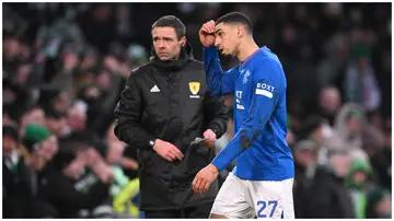 Rangers defender, Leon Balogun, got injured vs Kilmarnock in the Scottish Premiership. Photo: Stu Forster.