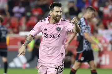 Lionel Messi came off the bench and scored as Inter Miami won 2-0 at the New York Red Bulls on Saturday