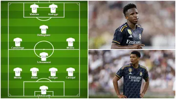 Real Madrid, Carlo Ancelotti, Jude Bellingham, Vinicius Junior, Manchester United