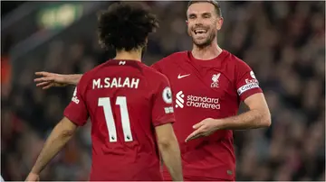 Salah and Jordan Henderson