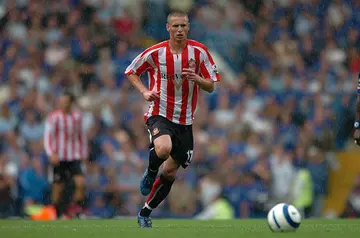 Anthony Le Tallec of Sunderland during a Barclays Premiership match against Chelsea at Stamford Bridge on September 10 2005
