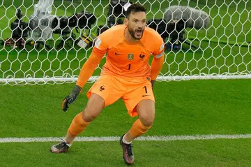 Lloris in action for France in their last-16 win against Poland