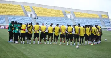 Ghana players training. SOURCE: Twitter/ @ghanafaofficial