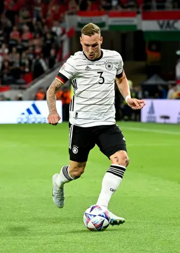 David Raum playing for Germany in a Nations League match against Hungary in June
