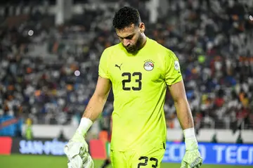 Egypt goalkeeper Mohamed Abou Gabal 'Gabaski' crucially missed from the spot during the penalty shoot-out