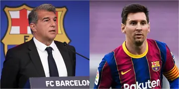 Barcelona president Laporta give massive hint on Messi's future at Camp Nou next season
