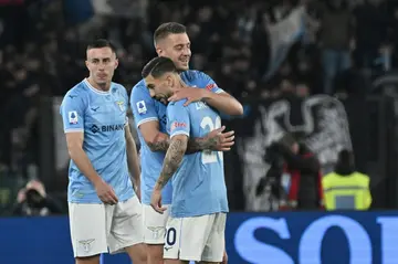 Sergej Milinkovic-Savic (C) has scored seven times in Serie A this season