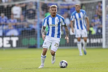 Danny Ward of Huddersfield Town during the Sky Bet Championship match between Huddersfield Town and Leicester City at the John Smith's Stadium