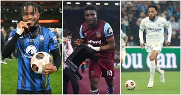 Ademola Lookman, Mohammed Kudus, Pierre Emerick-Aubameyang, Europa League, Team of the Season, Atalanta