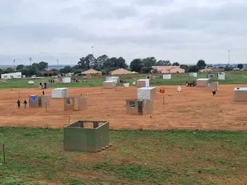 pitch invasion, tembisa, soccer, squatter
