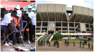  Moi International Stadium Kasarani Stadium closed for revovations. Photo. Ministry of Youth Affairs, Creative Economy and Sports and Carl de Souza.