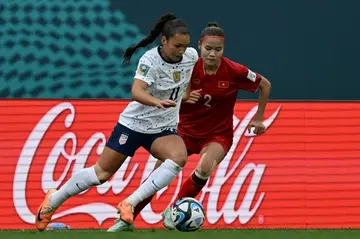Sophia Smith with the ball against Vietnam