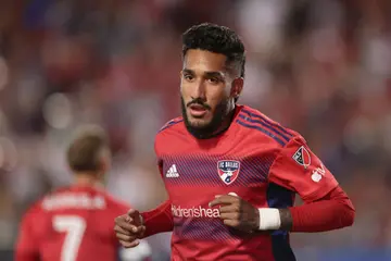 Jesús Ferreira of FC Dallas during the MLS game between San Jose Earthquakes and FC Dallas at Toyota Stadium on October 7, 2023, in Frisco, Texas